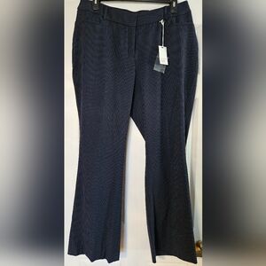 Lane Bryant Navy Pinstripe Trousers